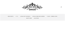Tablet Screenshot of loggiahomeandgarden.com
